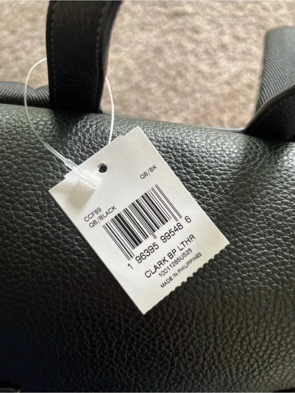Coach structured pebbled